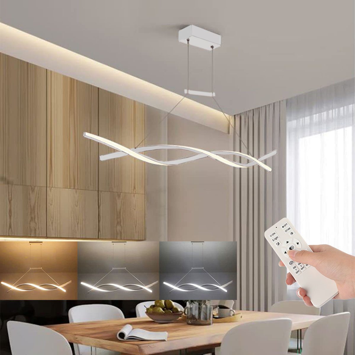 oyajia LED Pendelleuchte 24W LED Pendelleuchte günstig online kaufen