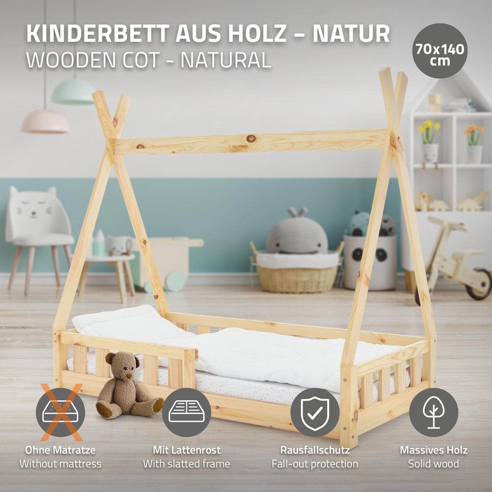 ML-DESIGN Spielbett Hausbett Tipi Zeltbett inkl. günstig online kaufen