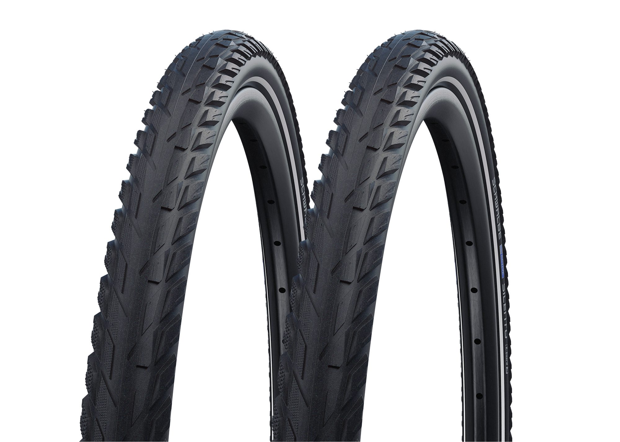 Schwalbe Fahrradreifen 2x Schwalbe Silento 47-622 Schwalbe Basic K-Guard Reflex 28x1.75, (2-tlg)