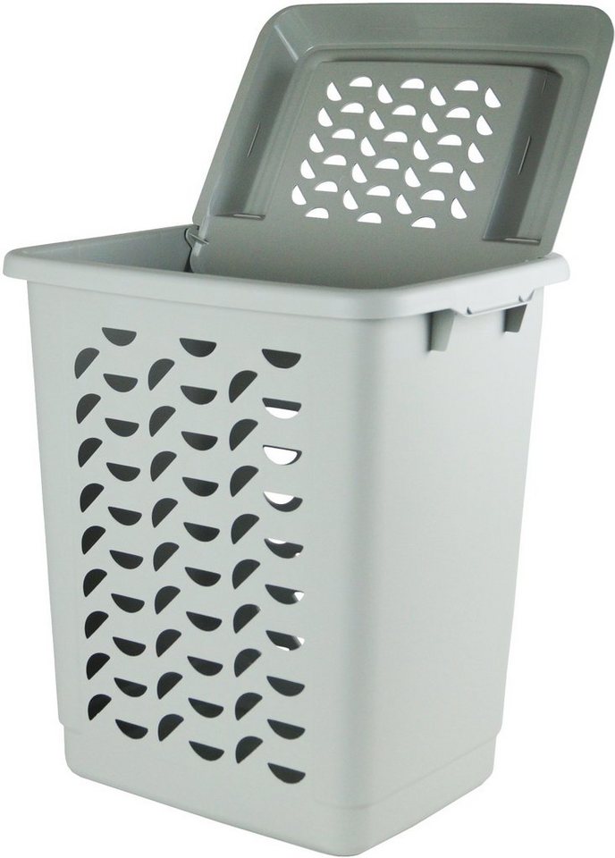 Gies Wäschebox »ecoline« (Set, 2 Stück), Inhalt 55 Liter, Recycling-Kunststoff-HomeTrends