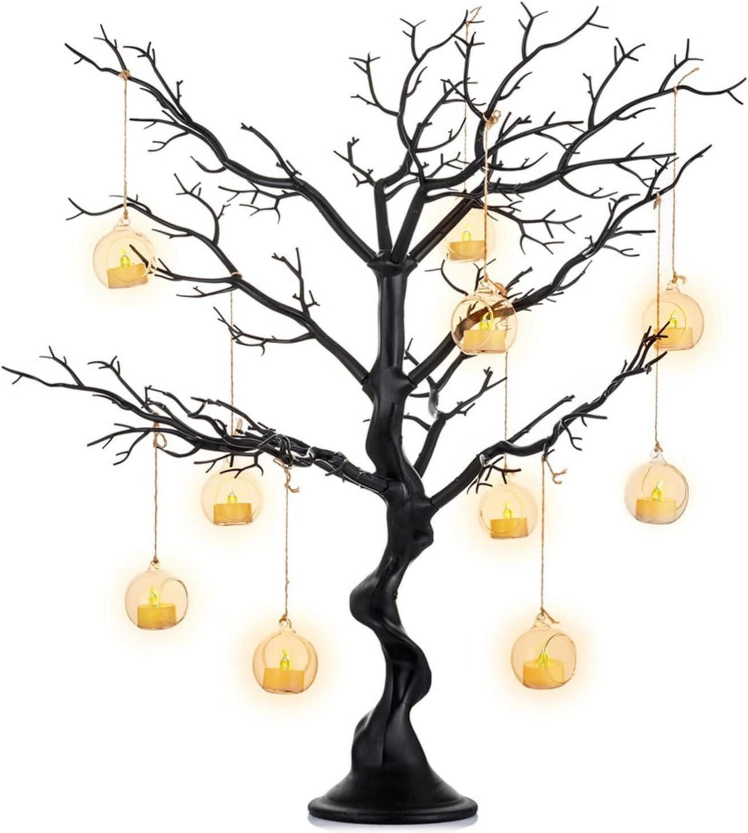 Dekohänger Schwarzer Künstlicher Deko Baum Wunschbaum 75cm für Hochzeit & Party