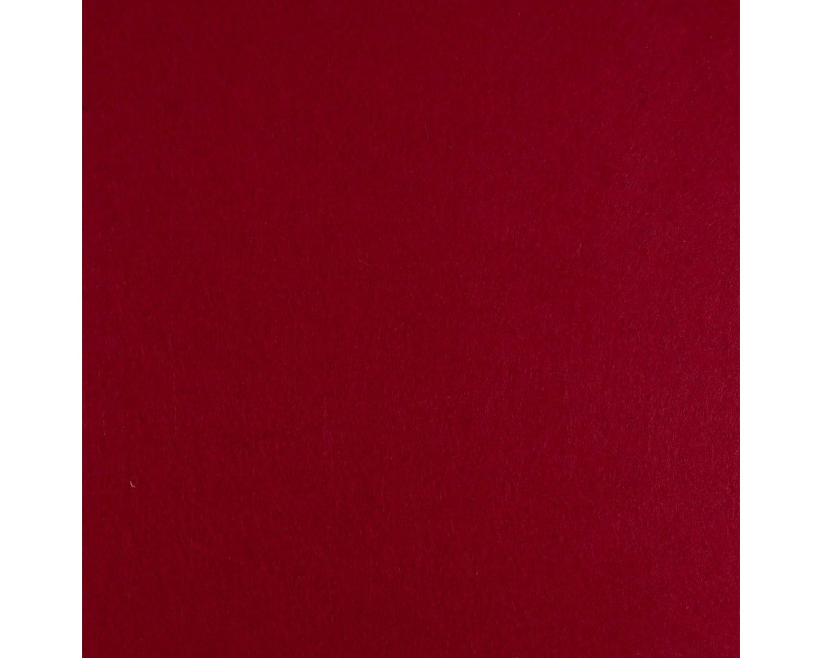 Thumbnail - SCHÖNER LEBEN. Stoff Kreativstoff Filz 3mm Stärke einfarbig dunkelrot 90cm Breite