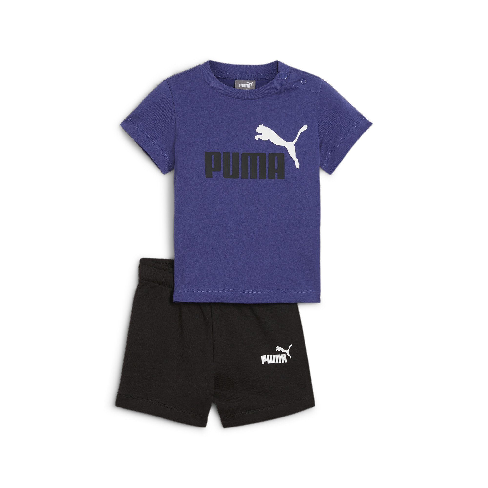 PUMA Trainingsanzug MINICATS TEE & SHORTS SET (2-tlg), Set aus zwei Teilen, aus Baumwolle, reguläre Passform