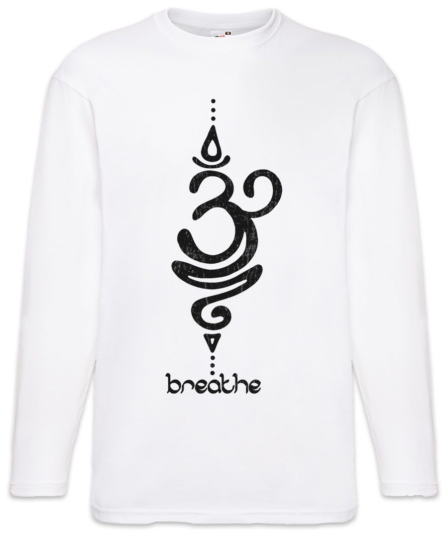 Langarmshirt Breathe Symbol Langarm T-Shirt Buddha Hinduismus Buddhismus Chakra