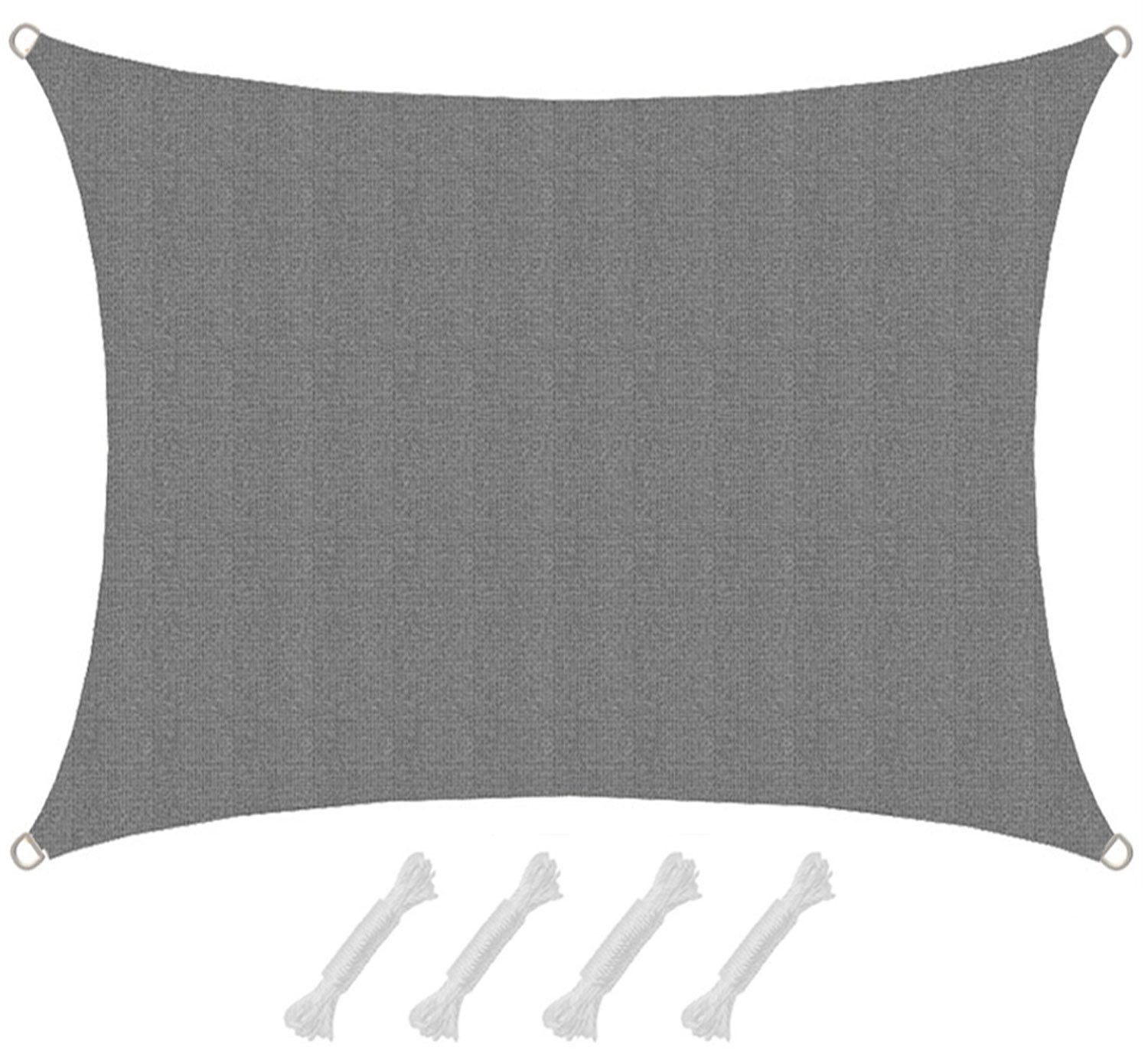 AMANKA Sonnensegel mit UV Schutz - 2 x 15 m Winddurchlässig für Garten, Terrasse & Balkon, Wasserdurchlässiges HDPE Sonnenschutzsegel - Überdachung Rechteckig