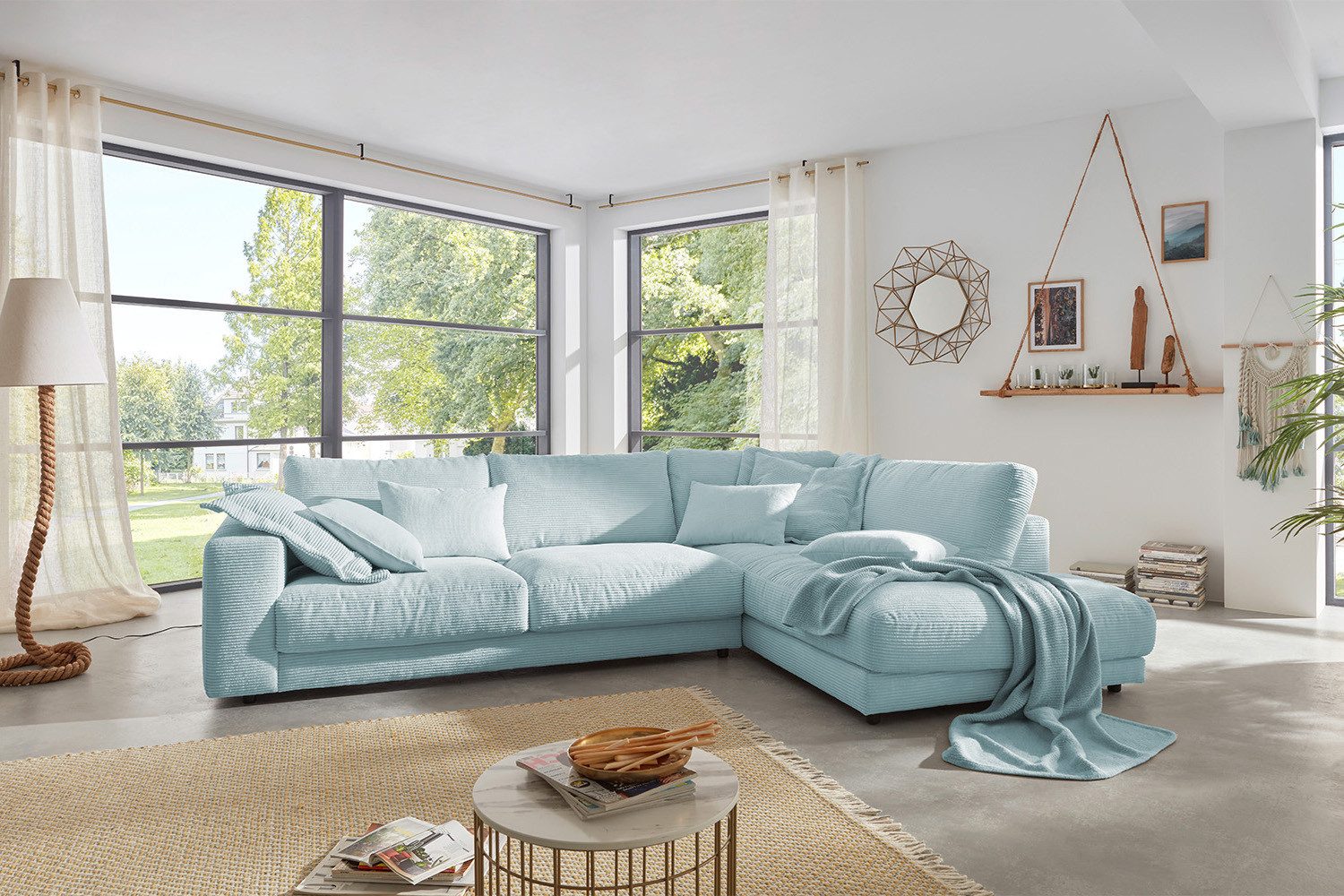 KAWOLA Ecksofa MADELINE, Couch L-Form rechts günstig online kaufen