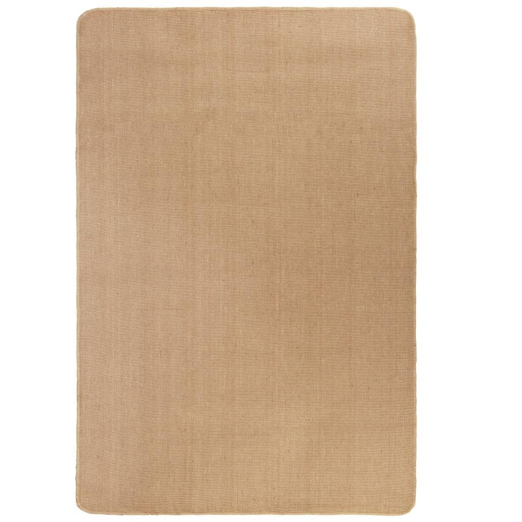 furnicato Teppich Jute mit Latexrücken 80x160 cm Natur günstig online kaufen