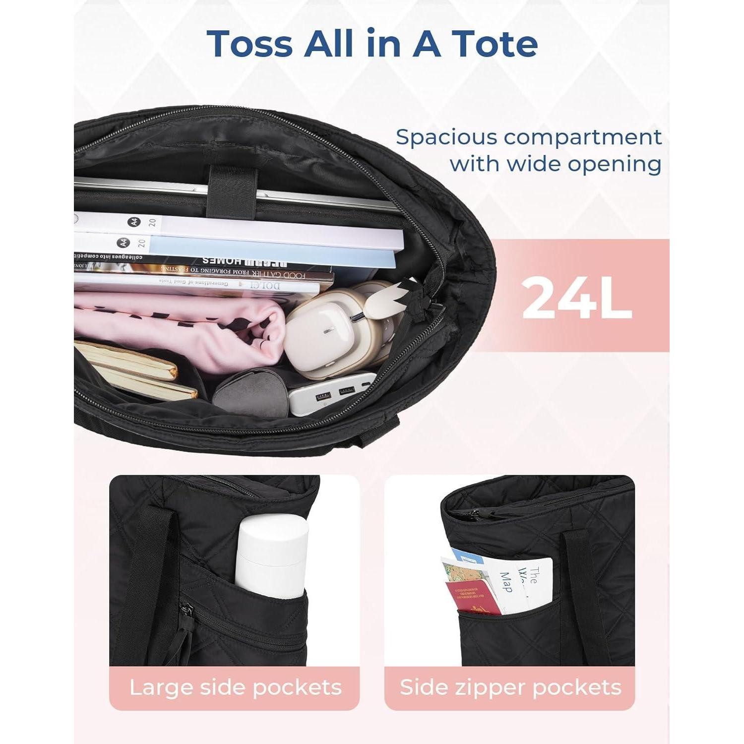 LuxusKollektion Reisetasche Große Handtasche Damen Wasserdicht 24L Reise Fitness Sporttasche