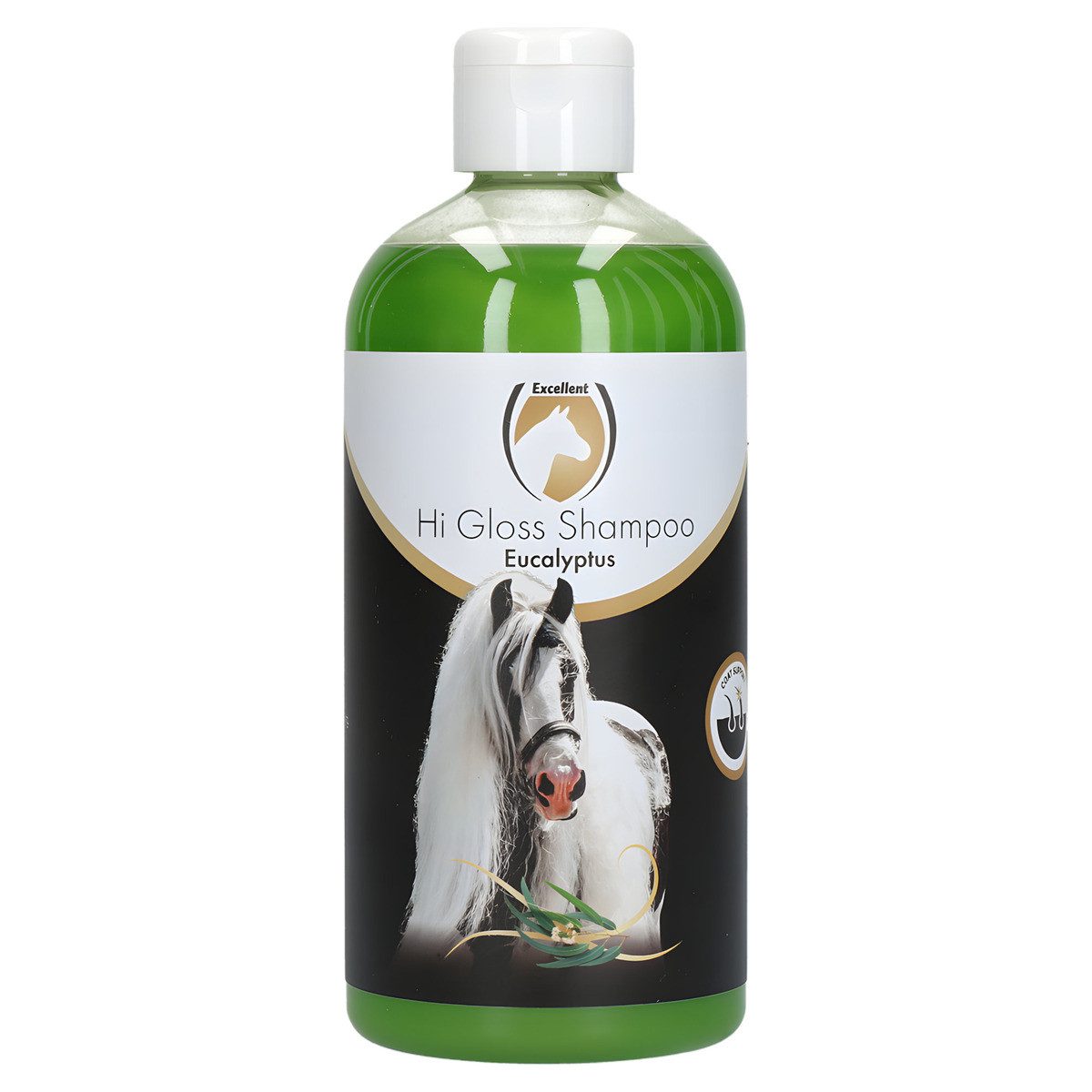 Excellent Horse Pferdebürste Hi Gloss Shampoo Eukalyptus 500 ml