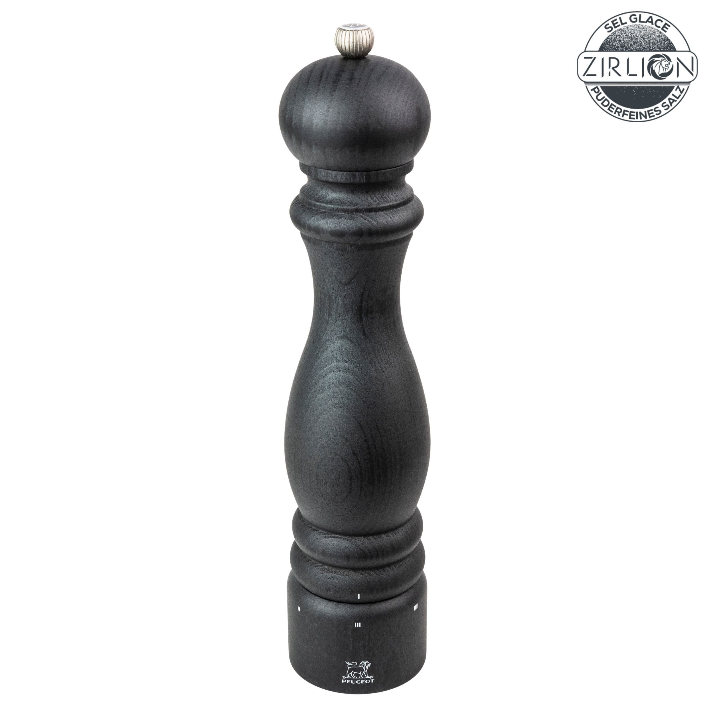 PEUGEOT Salzmühle PARIS 30cm Graphite Buchenholz Zirkonia-Mahlwerk Gewürzmühle Manuell