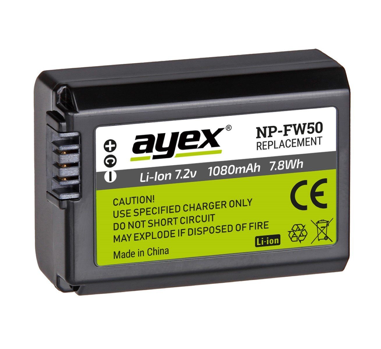 ayex NP-FW50 zb Sony Alpha a7 a7 II a7R a7R II a7S a6500 a6300 RX10 Kamera-Akku