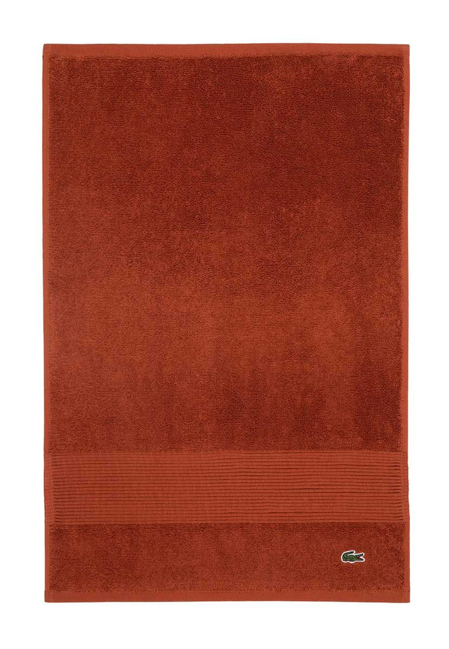 Lacoste Gästehandtuch LLECROCO, Frottier (1-St), mit Label-Applikationen