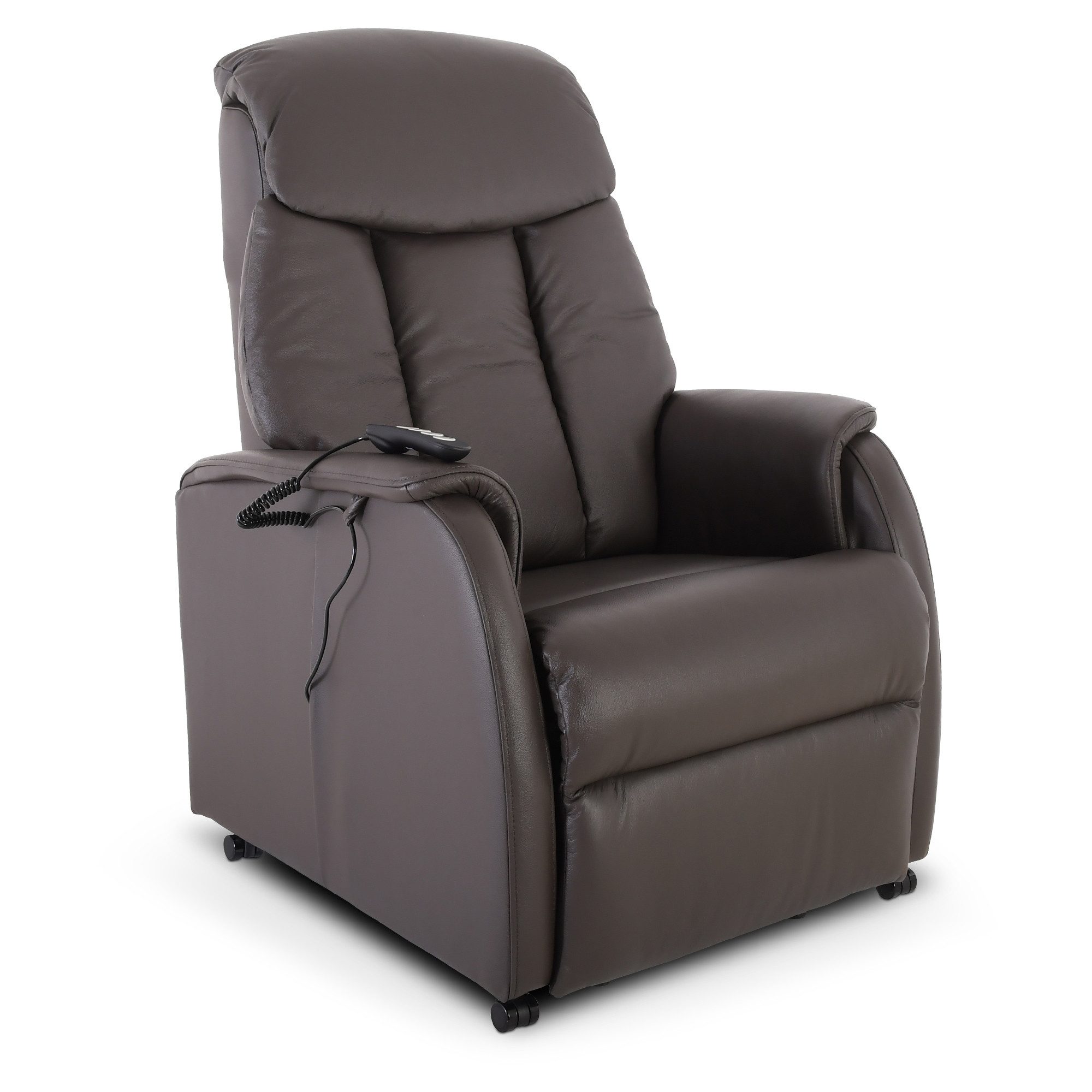 Raburg TV-Sessel XL-Fernsehsessel mit Aufstehhilfe & Liegefunktion, 150 kg, Marin, elektrisch mit Fernbedienung, 3× Motoren, Taschenfederkern, Leder