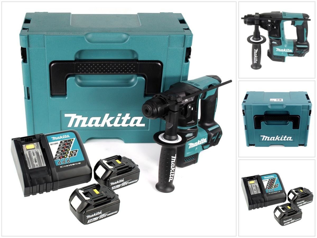 Makita Schlagbohrmaschine DHR 171 RFJ 18 V 2-stufig Brushless Akku Bohrhamm günstig online kaufen
