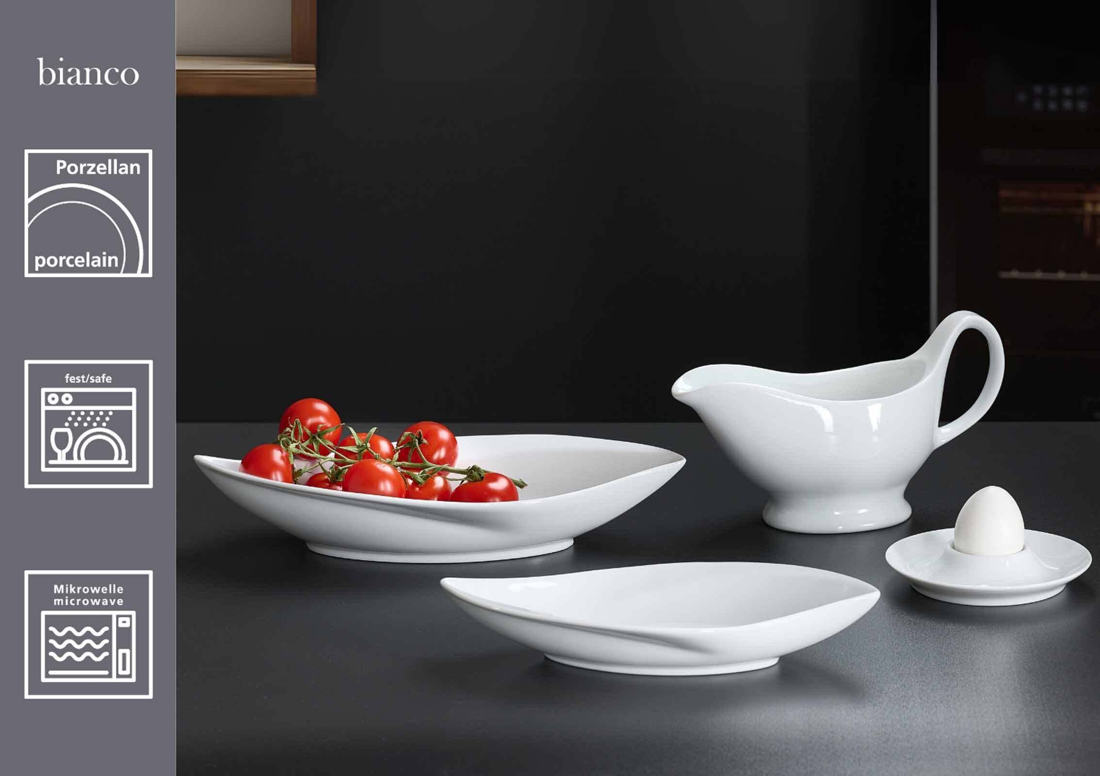Ritzenhoff & Breker Eierbecher Bianco Eierteller ø 14,5 cm 6er Set, (6er Set, 6-tlg., 6x Eierbecher)