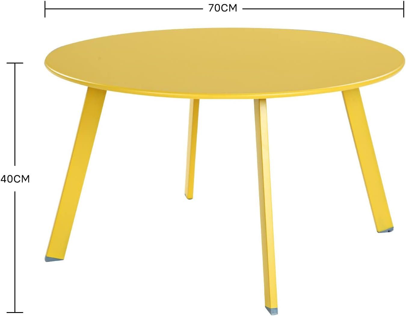 Grand patio Couchtisch Runder Kaffeetisch, Legierter günstig online kaufen