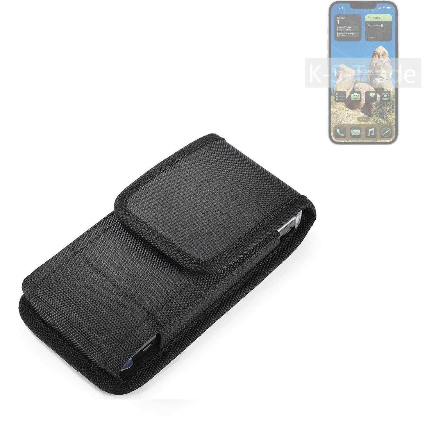 K-S-Trade Kameratasche für Apple iPhone 16e, Holster Gürteltasche Holster Gürtel Tasche wasserabweisend Handy