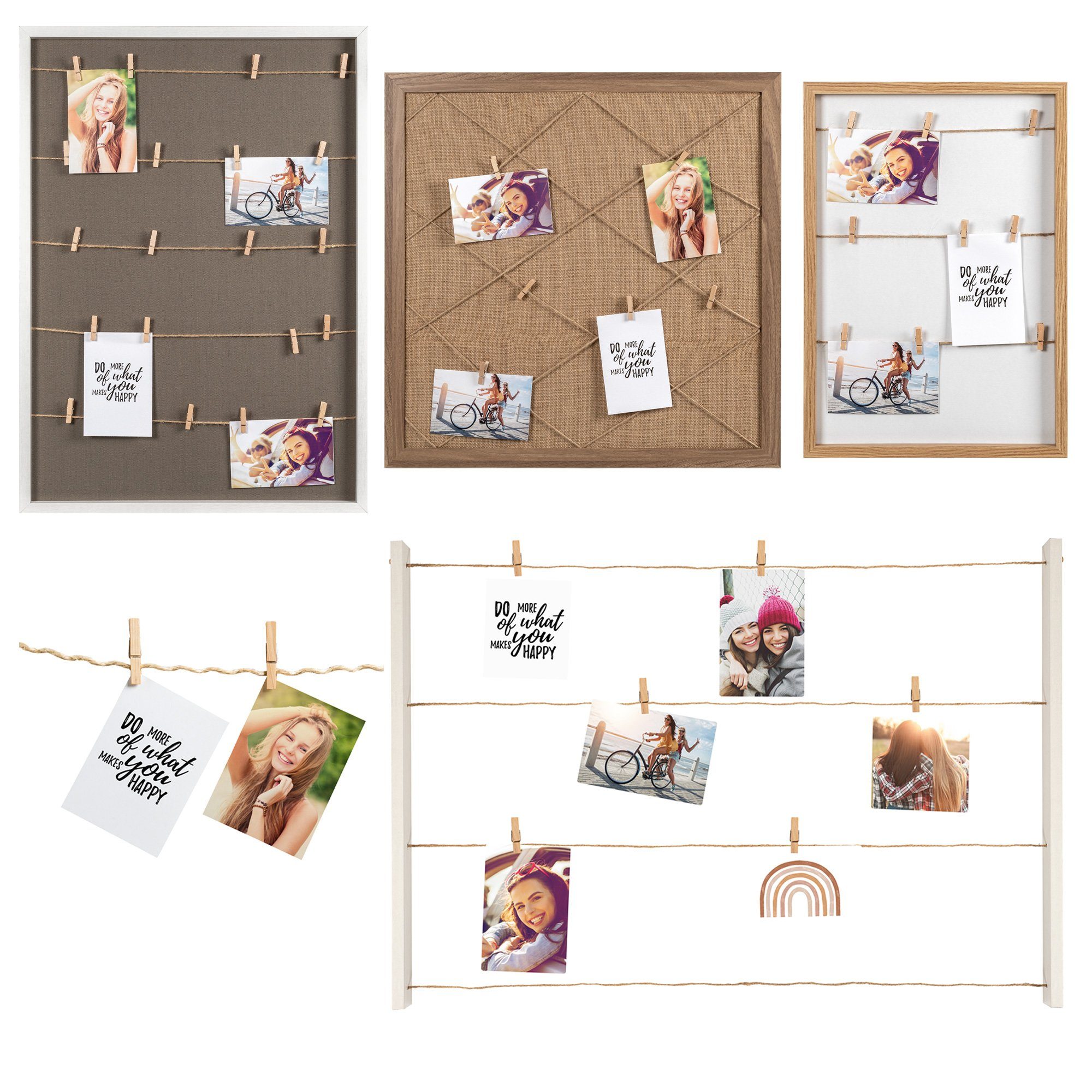 Walther Design Memoboard Solid Memoboard, aus MDF mit Stoff-Inlay