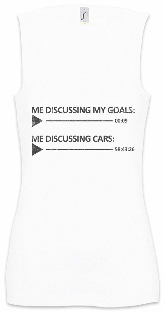 Tanktop Me Discussing Ärmelloses Damen T-Shirt Race Racing Car Auto Driver