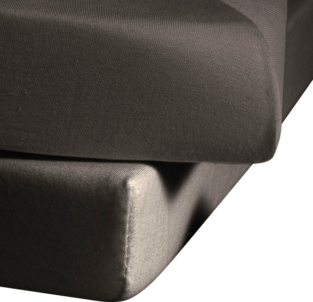 fleuresse Betttuch Colours, Mako-Satin, Gummizug: ohne, günstig online kaufen