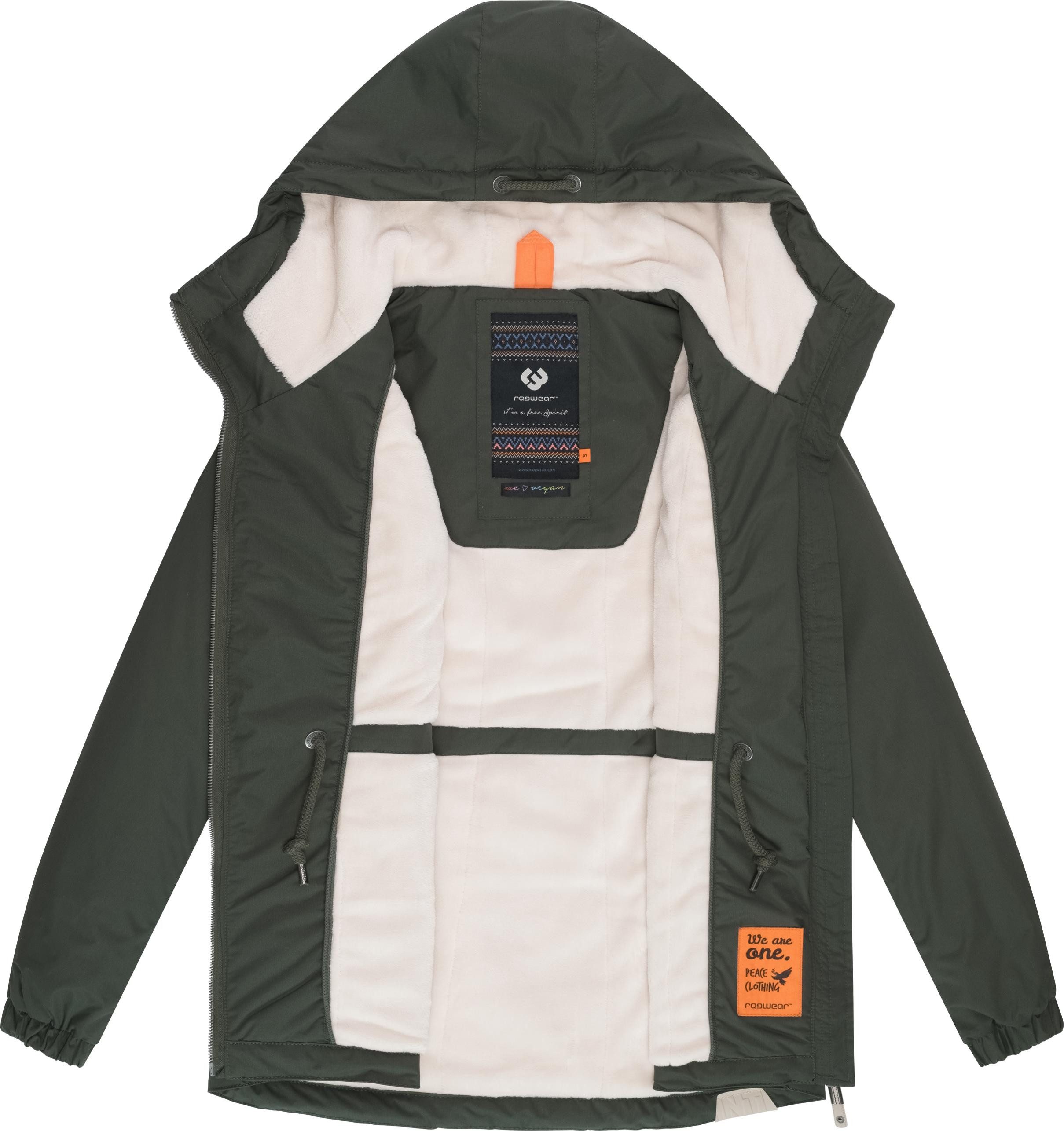 Ragwear Winterjacke Dankka Warm Wasserdichte weiche Damen Jacke für den Winter