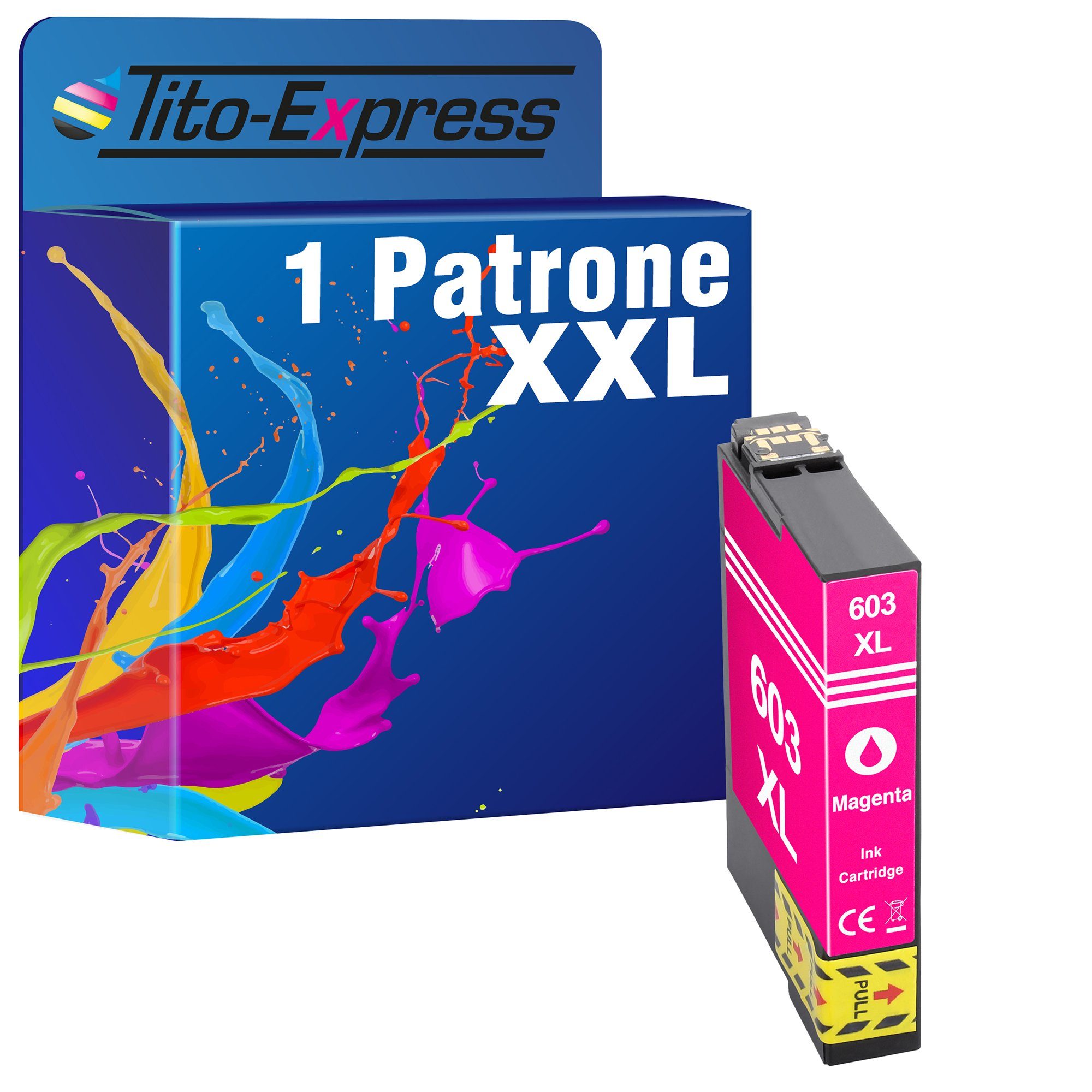 Tito-Express ersetzt Epson 603 XL 603XL Magenta Tintenpatrone (für XP-2100 XP-2105 XP-3100 XP-3105 XP-4100 WF-2810 WF-2830 WF-2835)