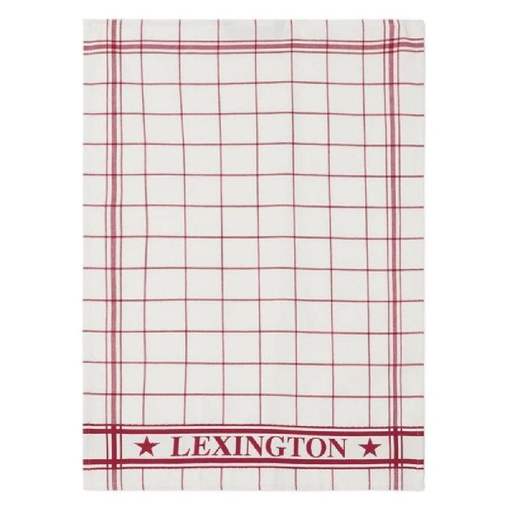 Lexington Geschirrtuch LEXINGTON Geschirrtuch karriert Weiß Rot (50x70) günstig online kaufen