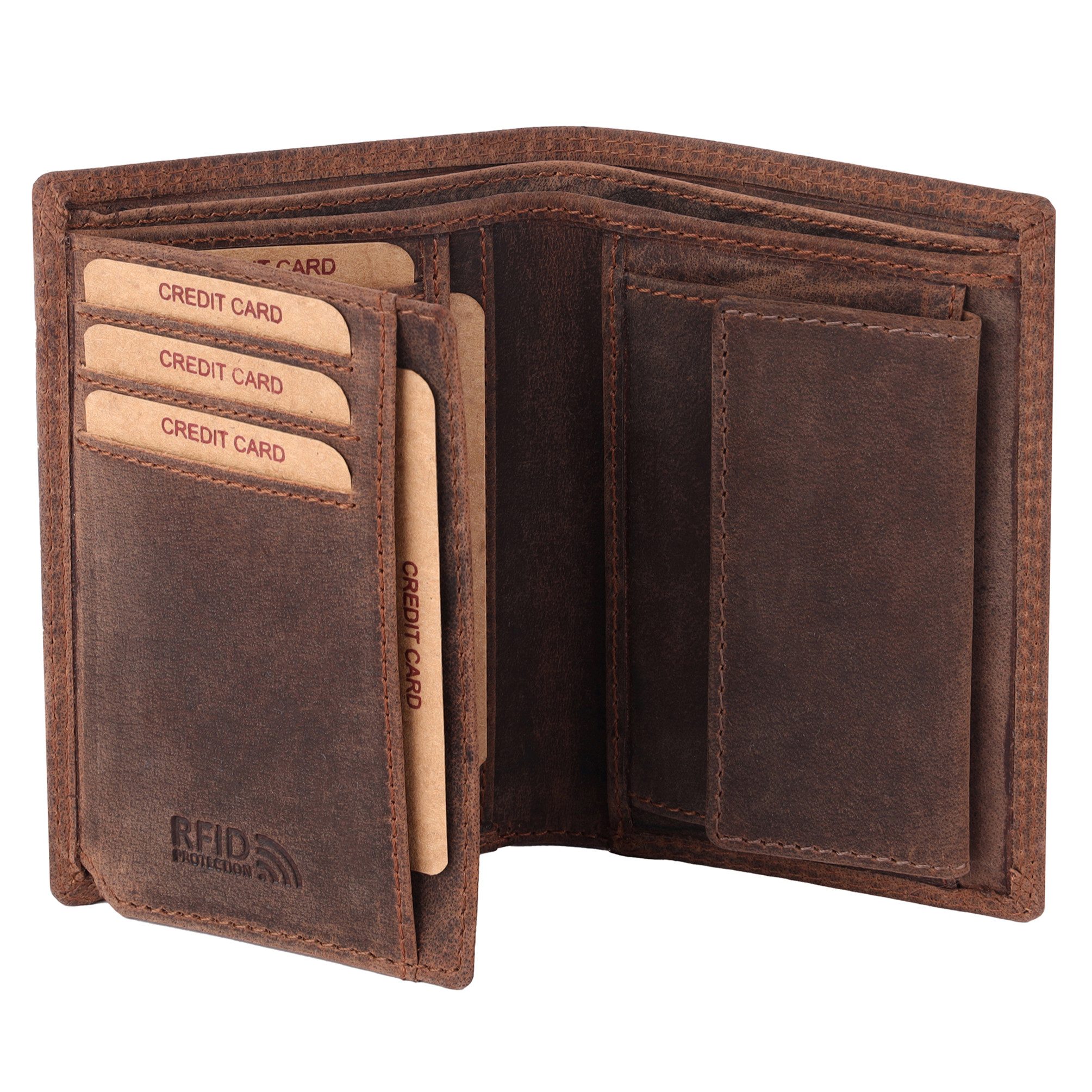 Benthill Geldbörse Herren Echt Leder Geldbeutel RFID Männer Portemonnaie Sl günstig online kaufen