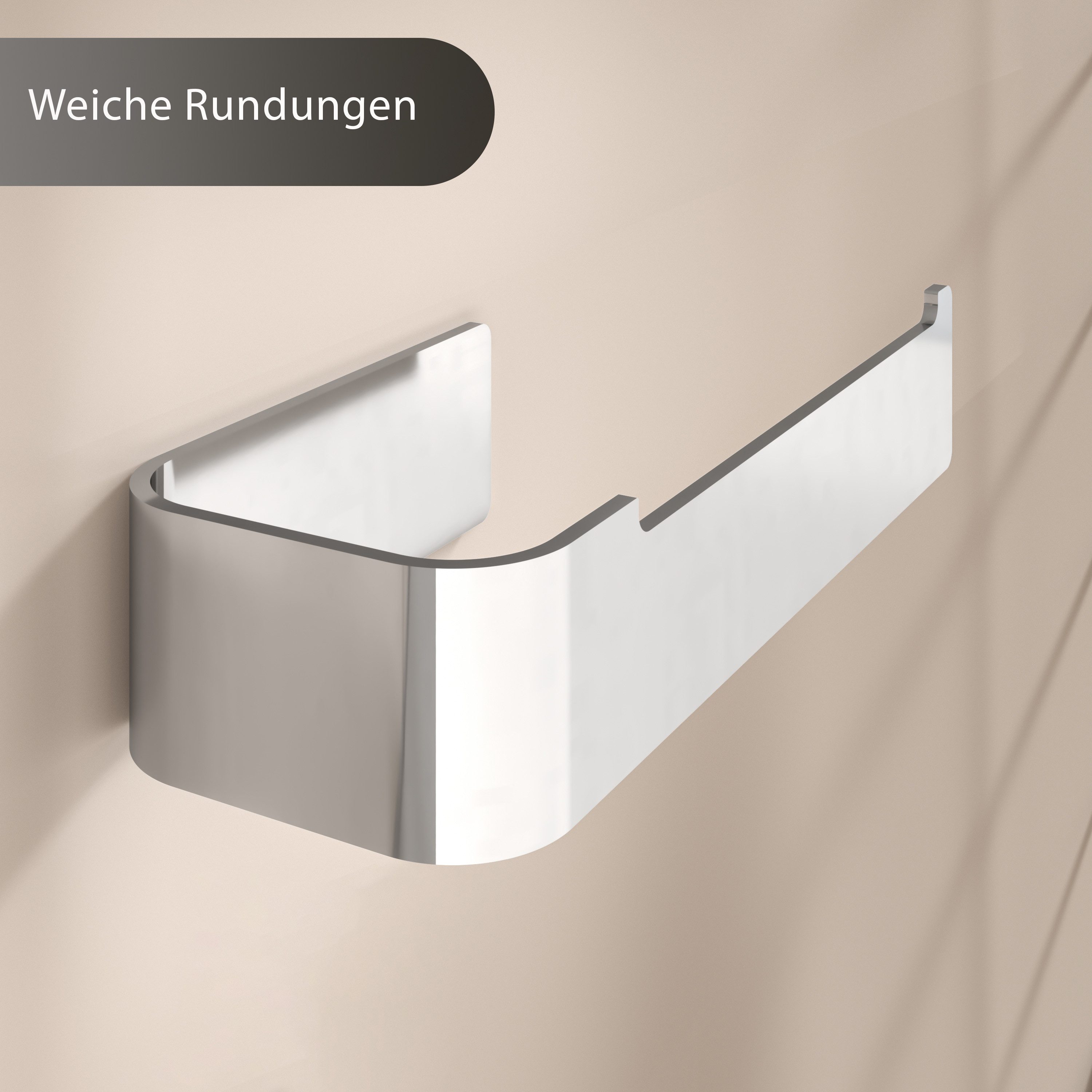 Dolvhin Toilettenpapierhalter ohne Bohren Klopapierhalter Selbstklebend WC Klorollenhalter Edelstahl, zum Kleben inkl. extra starkem 3M Klebestreifen – Bild 4 von 5