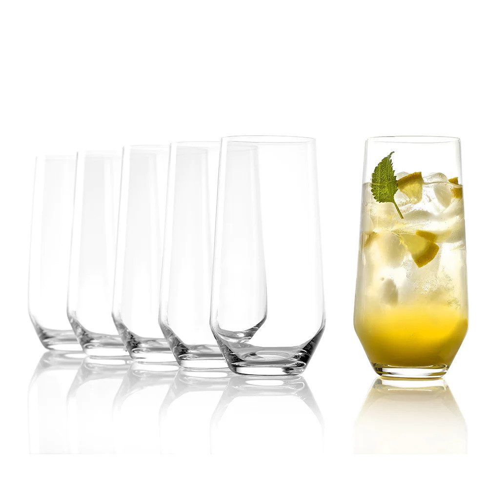 Stölzle Longdrinkglas Stölzle Lausitz Quatrophil Longdrink 6er Set, Glas