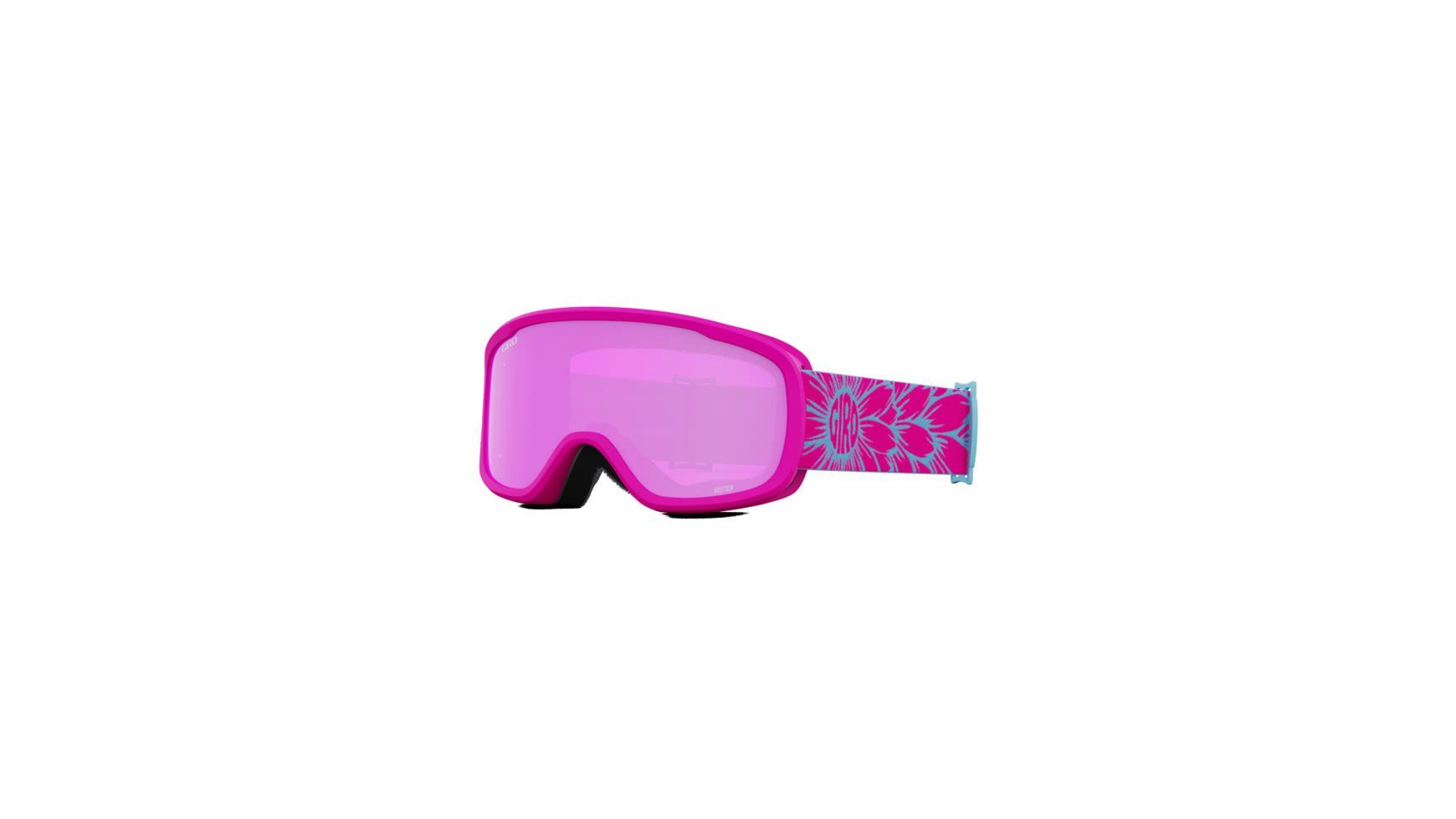 Giro Skibrille Giro Kids Buster / Modell 2023 Kinder Accessoires Pink Bloom - Amber Pink