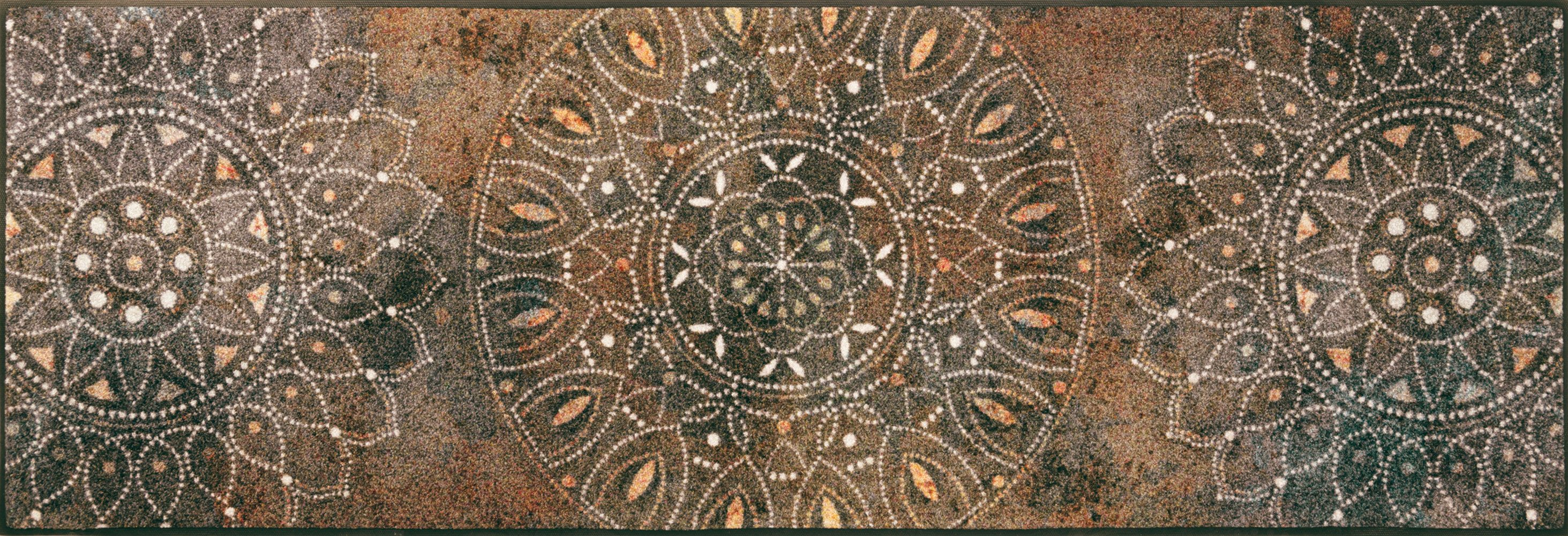 wash+dry by Kleen-Tex Läufer Madhana, rechteckig, Höhe: 7 mm, Schmutzfangläufer, Mandala Motiv, rutschhemmend, waschbar
