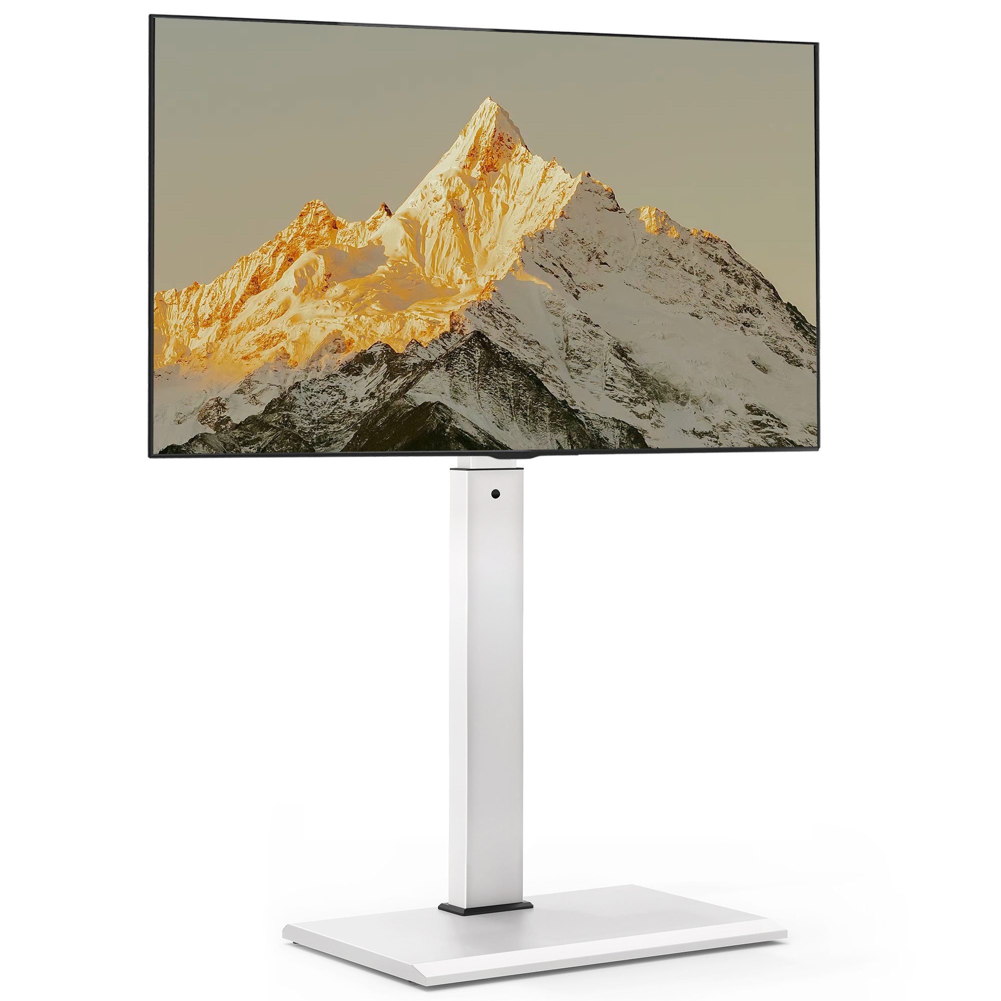 FITUEYES TV-Ständer ±30° schwenkbar, höhenverstellbar, 32-65 Zoll, (bis 65 Zoll, Metallbodenplatte)