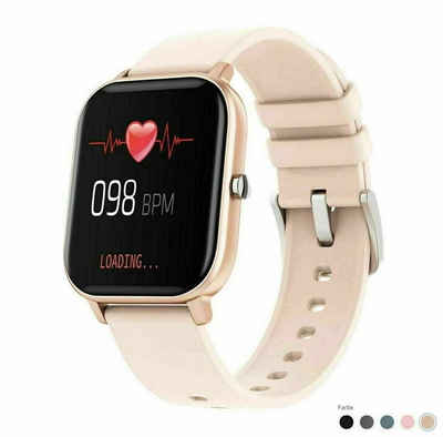 MAVURA GoSmartwatch Pro Smartwatch Bluetooth Fitnesstracker Fitness Armband Smartwatch für Android und Apple IPhone iOS Samsung Huawei HTC Xiaomi, Armbanduhr wasserdicht Herren & Damen