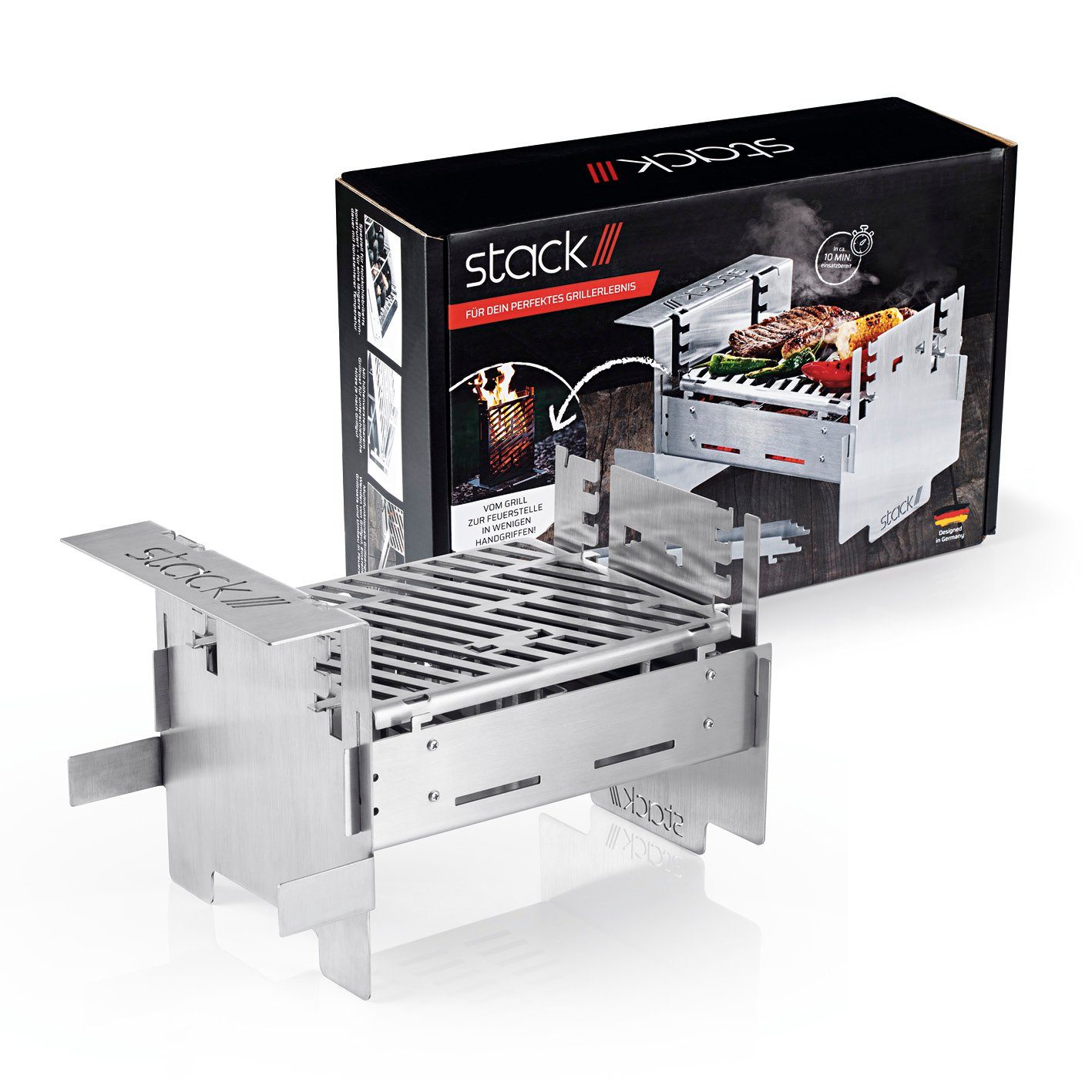 x grill, 1 Grill cm Feuerstelle und stack///grill stack 27 Grillfläche Trangia 21 Stack Holzkohlegrill 2 Feuerkorb n' in