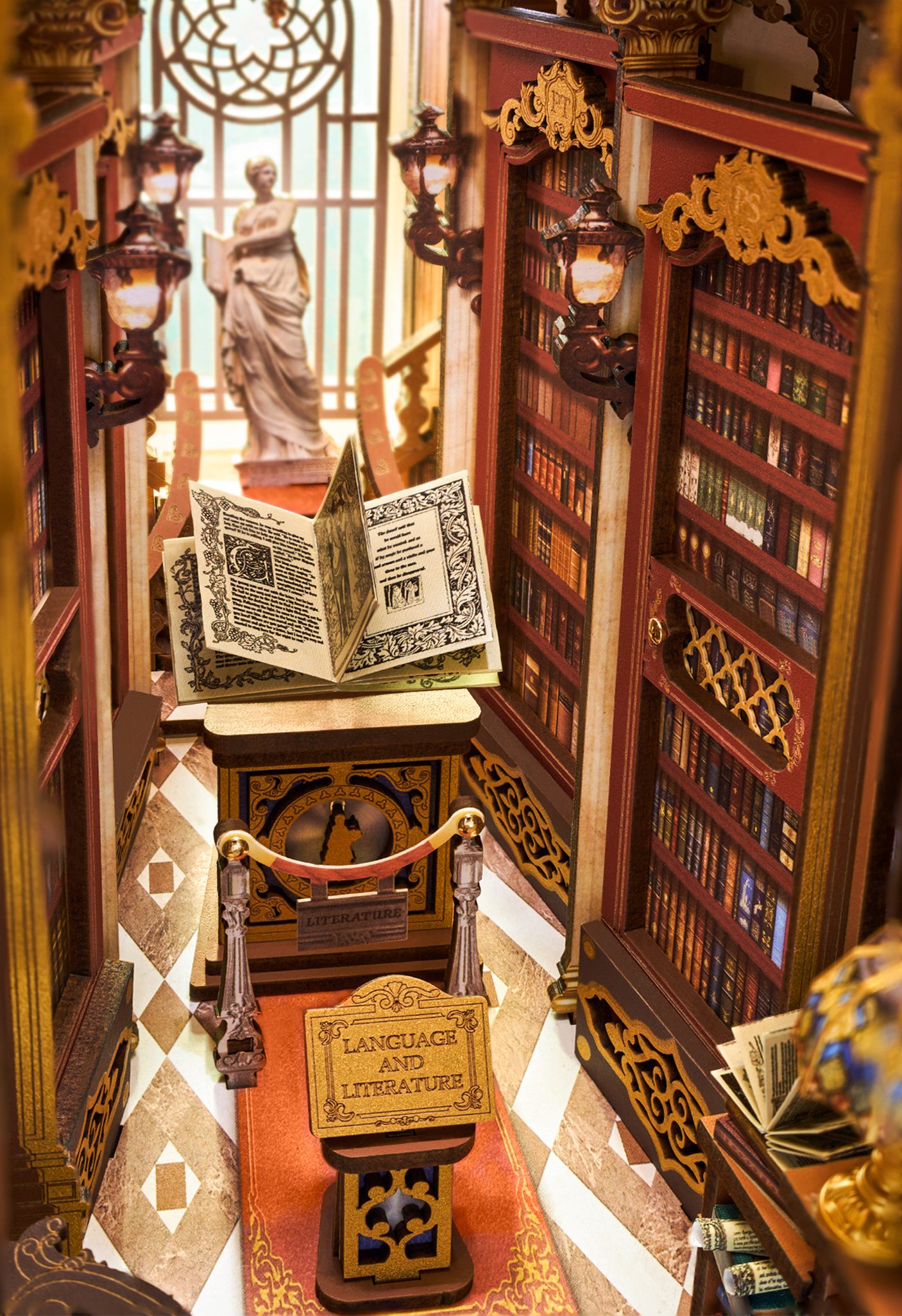 ROLIFE 3D-Puzzle Book Nook Library of Wonders, 258 Puzzleteile