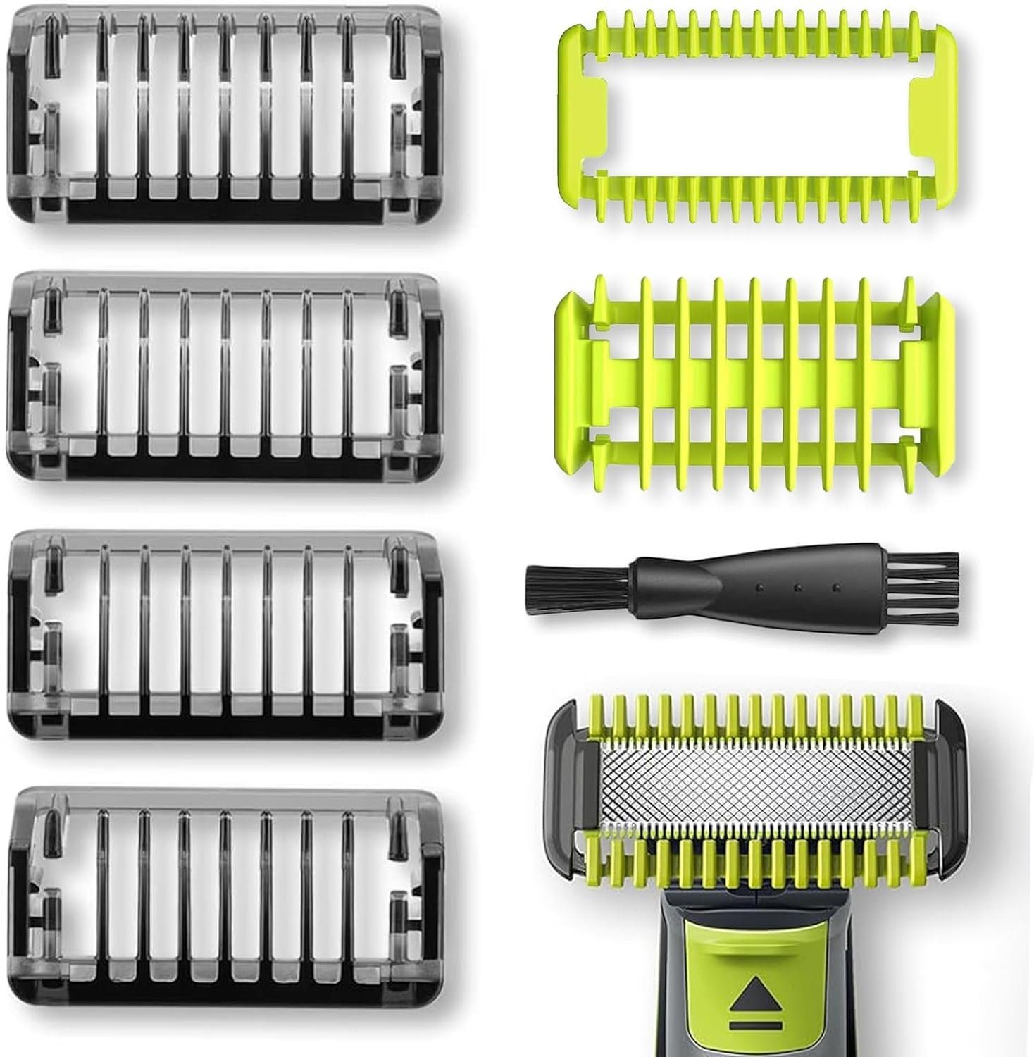 MSM Rasieraufsatz Trimmaufsätze für Philips One Blade QP2520 / QP2630 Pro 360 Körperkamm, 7 St.