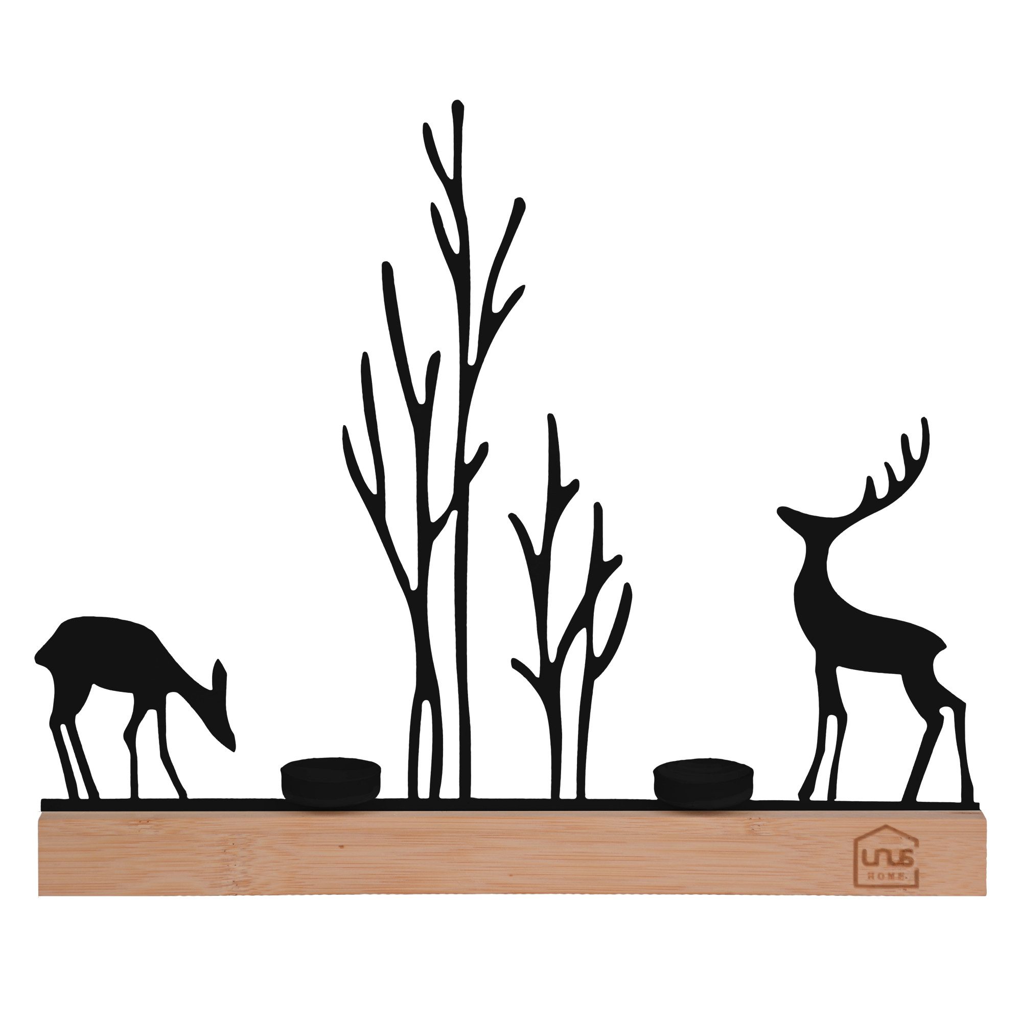 UNUS HOME Dekofigur Silhouette Hirsch Kerzenhalter günstig online kaufen