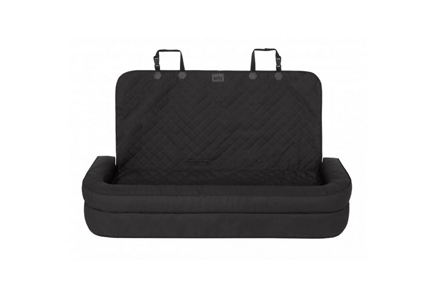 Hobbydog Tier-Autobett HOBBYDOG Kofferraum-Hundebett BACK 133x45x57 cm mit Sicherheitsgurten, Sicherheitsgurte, Oxford, schnelle Montage, Kofferraumschutz