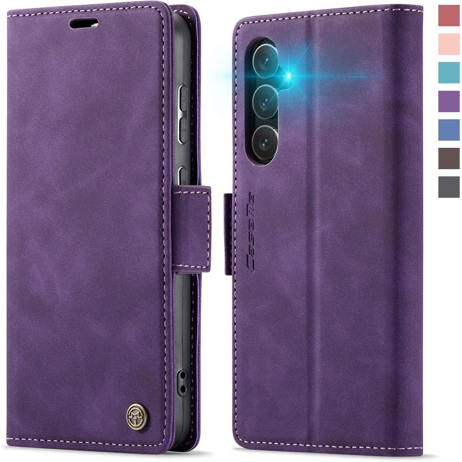 LuxusKollektion Flip Case XYGLOW Samsung Galaxy A55 5G Handyhülle RFID Schutz Magnetverschluss