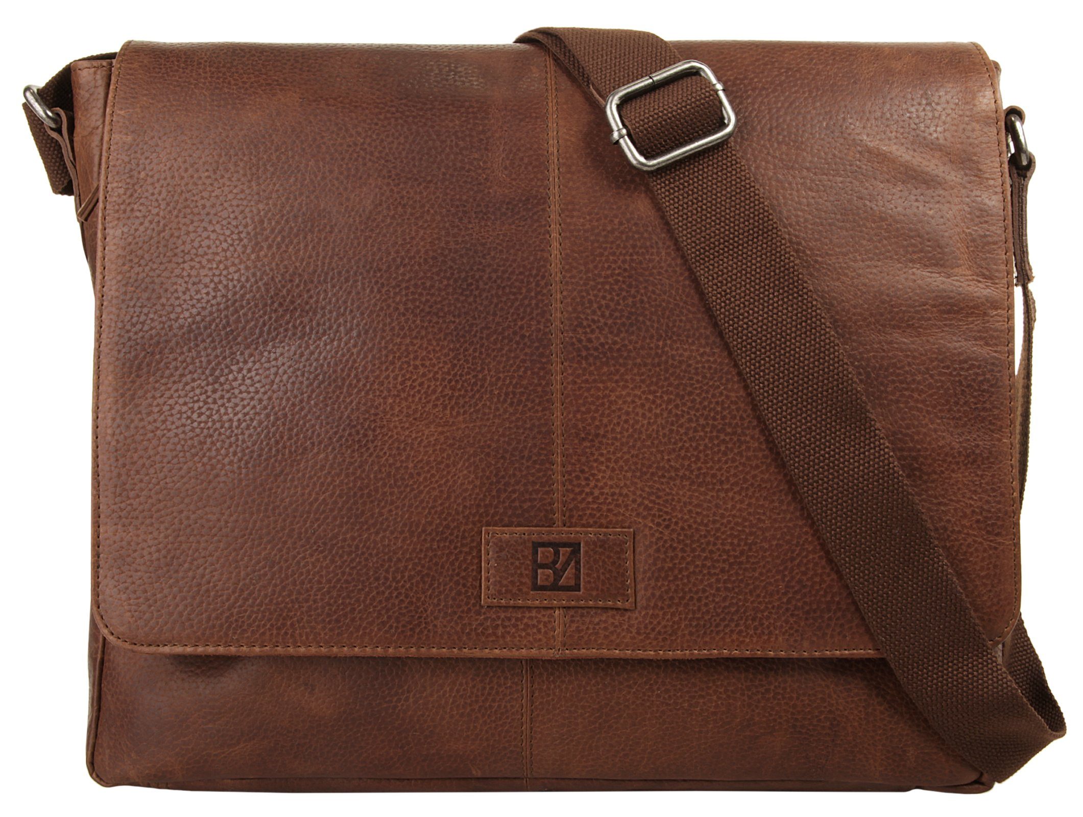 BODENSCHATZ Messenger Bag, echt Leder