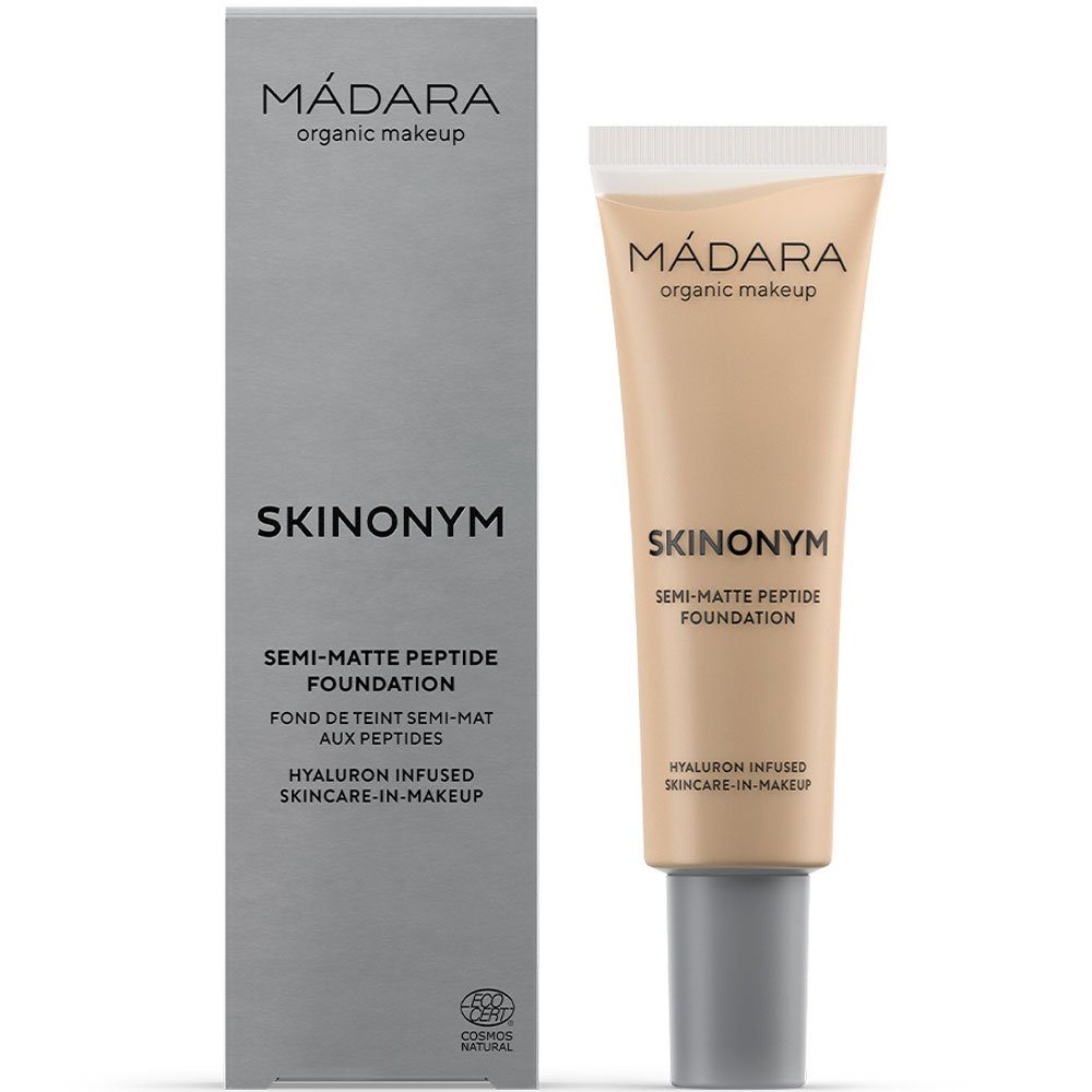 Madara Foundation SKINONYM Semi-Matte Peptide TRUE BEIGE, Beige, 30 ml