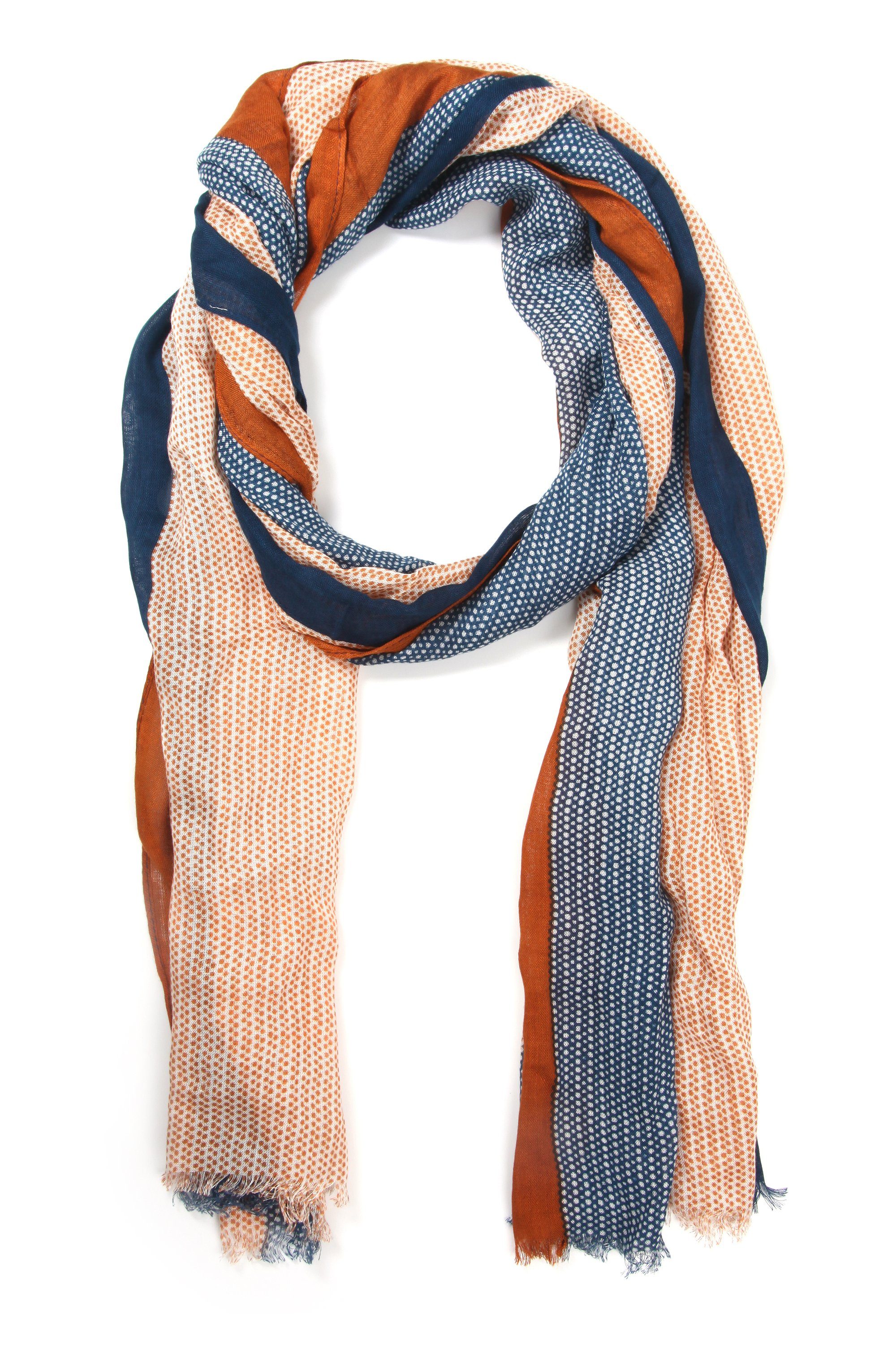 COLLEZIONE ALESSANDRO Modeschal Fenja, (1-St), im Streifendesign mit kleinen Punkten