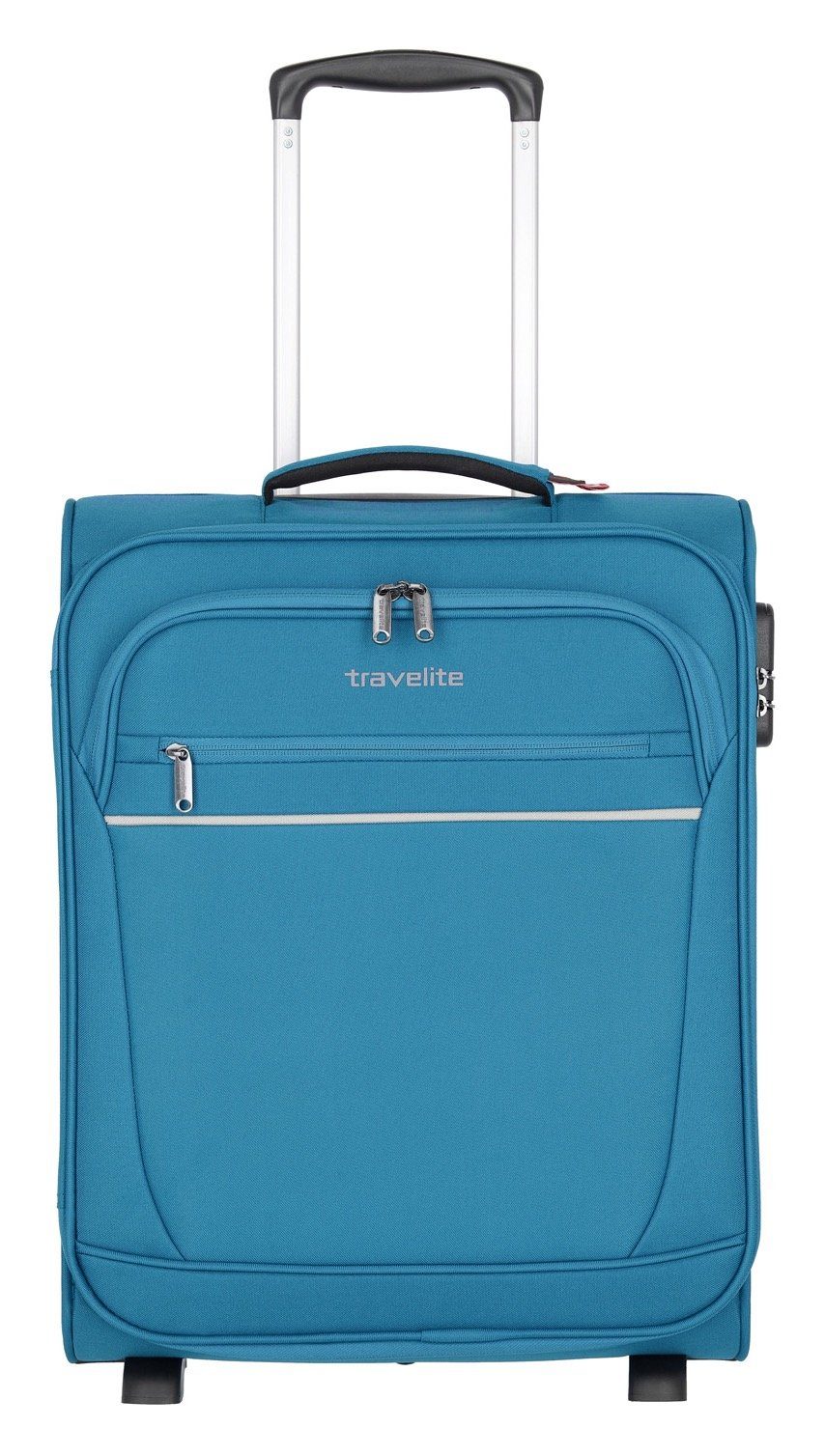 travelite Weichgepäck-Trolley CABIN Bordtrolley, 52 cm, 2 Rollen, Reisegepäck Handgepäck-Koffer Reisekoffer mit Zahlenschloss