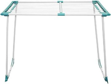 habeig Wäscheständer Wäschetrockner Wäscheständer ausziehbar 113x55x6cm Standfüße Rollen, 20m Trockenfläche