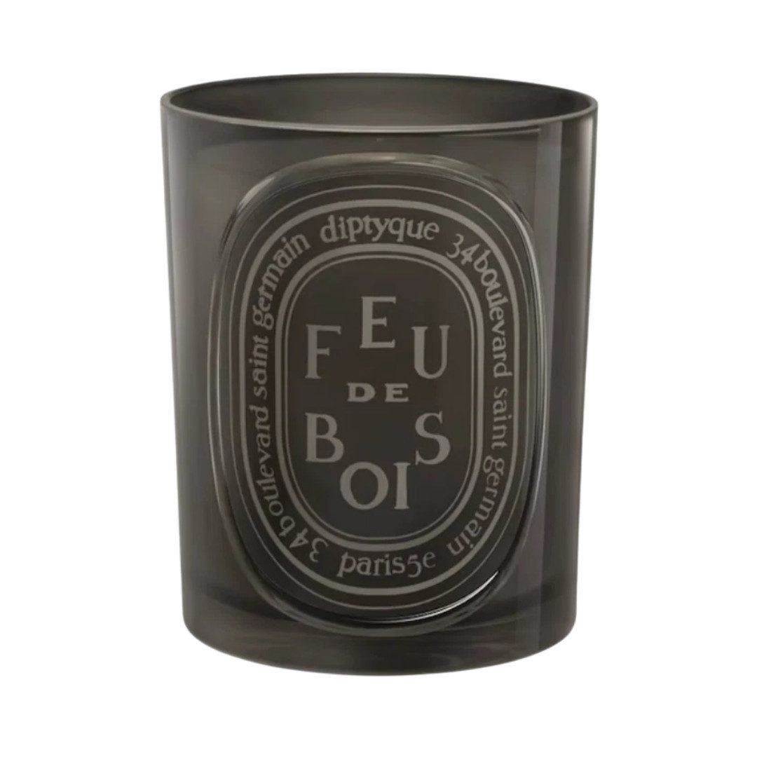 Diptyque Duftkerze feu de bois 300g Duft Kerze Raumduft (1-tlg., Duftkerze), Warmer Holzfeuer-Duft, ca. 75 Std. Brenndauer