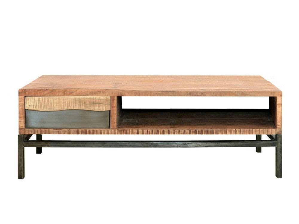 WOLF MÖBEL Wohnzimmertisch LIVE Couchtisch 118x70 beidseitig 1 Schublade (118x70x40), LIVE Couchtisch 118x70 beidseitig 1 Schublade