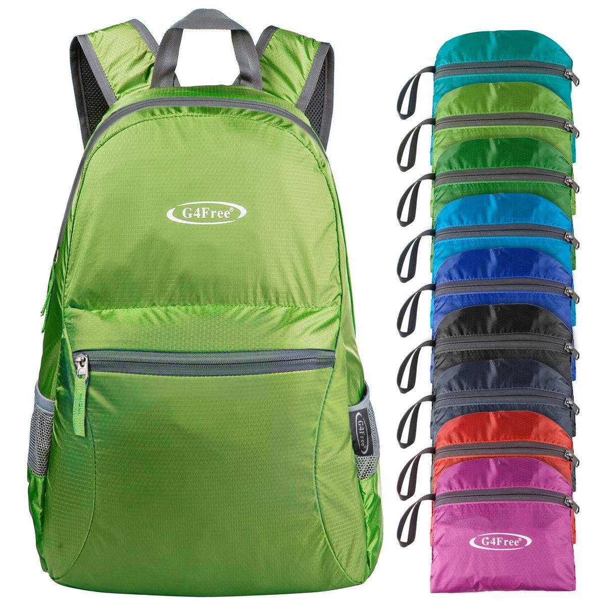 G4Free Trekkingrucksack 20L Trekkingrucksack Reiserucksack Minirucksack Daypack Faltbar, Freizeitrucksack Packsack Tagesrucksack Wanderrucksack Wasserabweisend