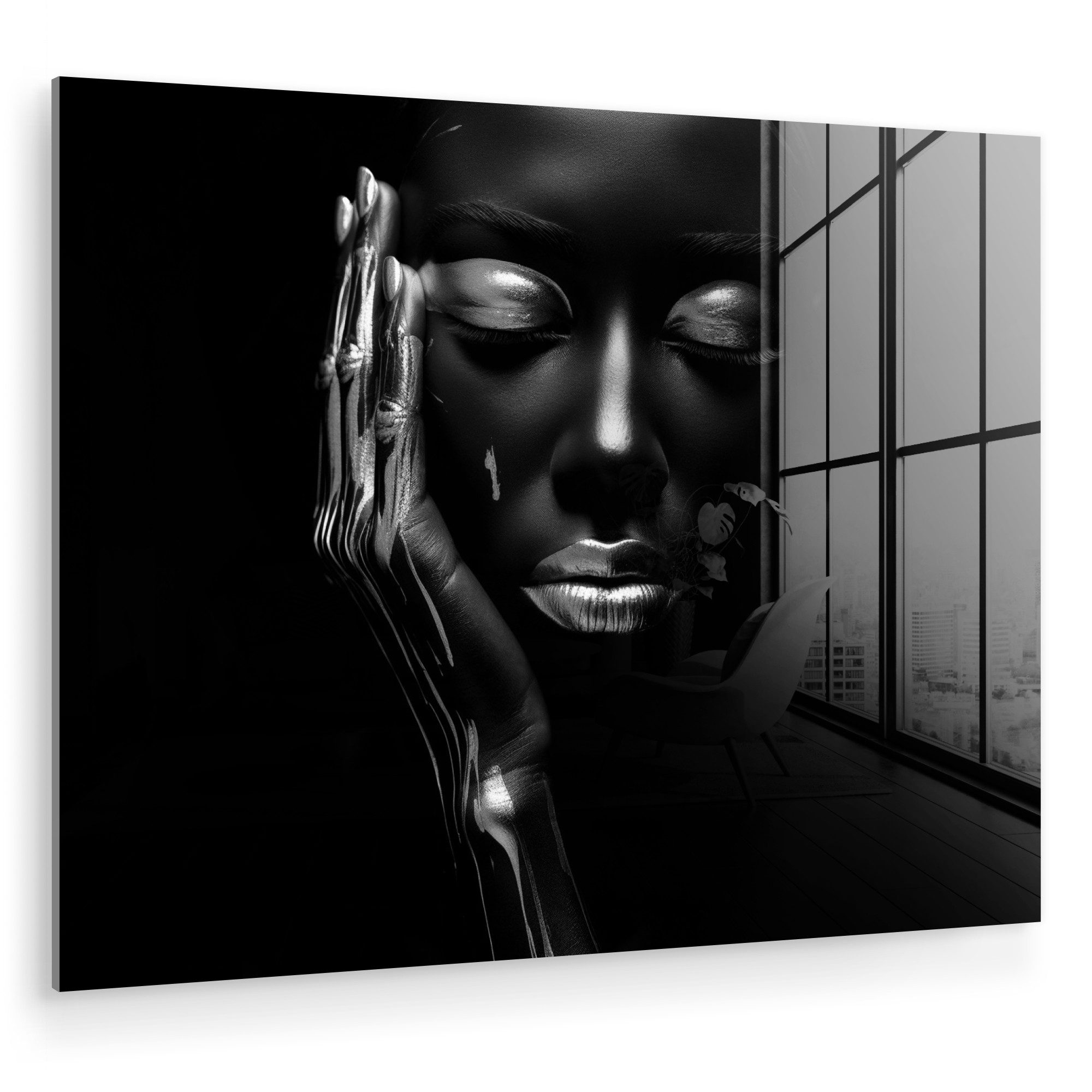 MuchoWow Acrylglasbild Frau - Abstrakt - günstig online kaufen