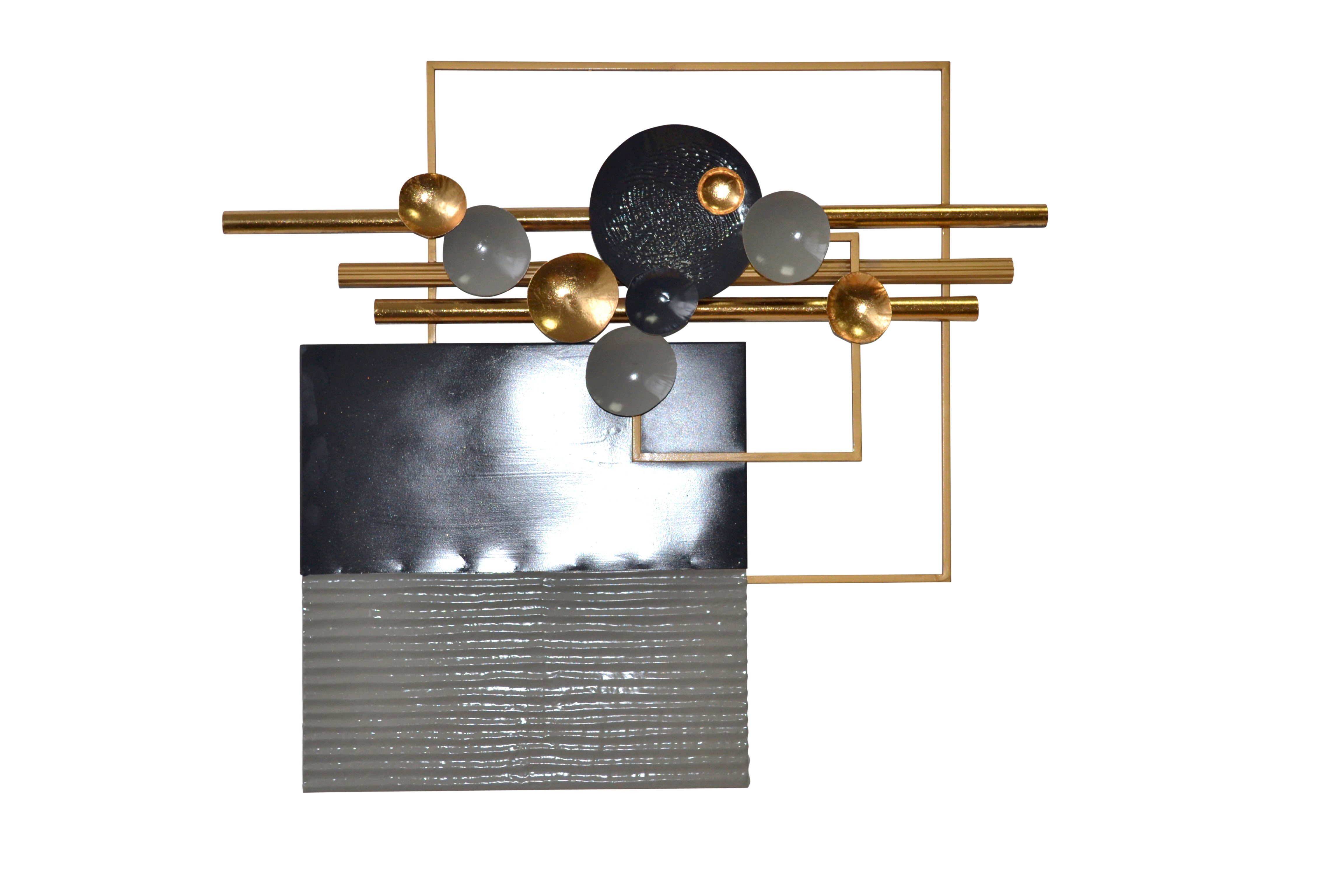 moebel-direkt-online Wanddekoobjekt Große Wanddekoration aus Metall 83x94 cm
